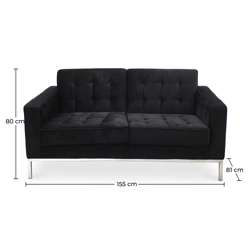 Fabric Upholstered Sofa - 2 Seater - Konel image 10
