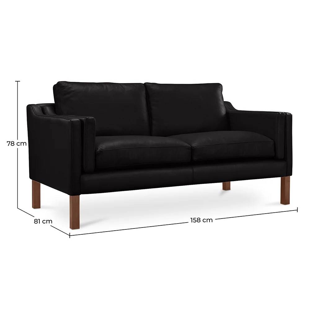 Polyurethane Leather Upholstered Sofa - 2 Seater - Chaggai image 10