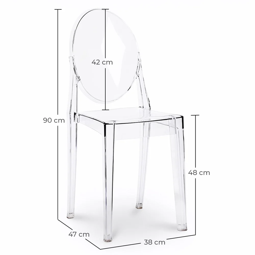 Transparent Dining Chair - Victoria Queen image 10