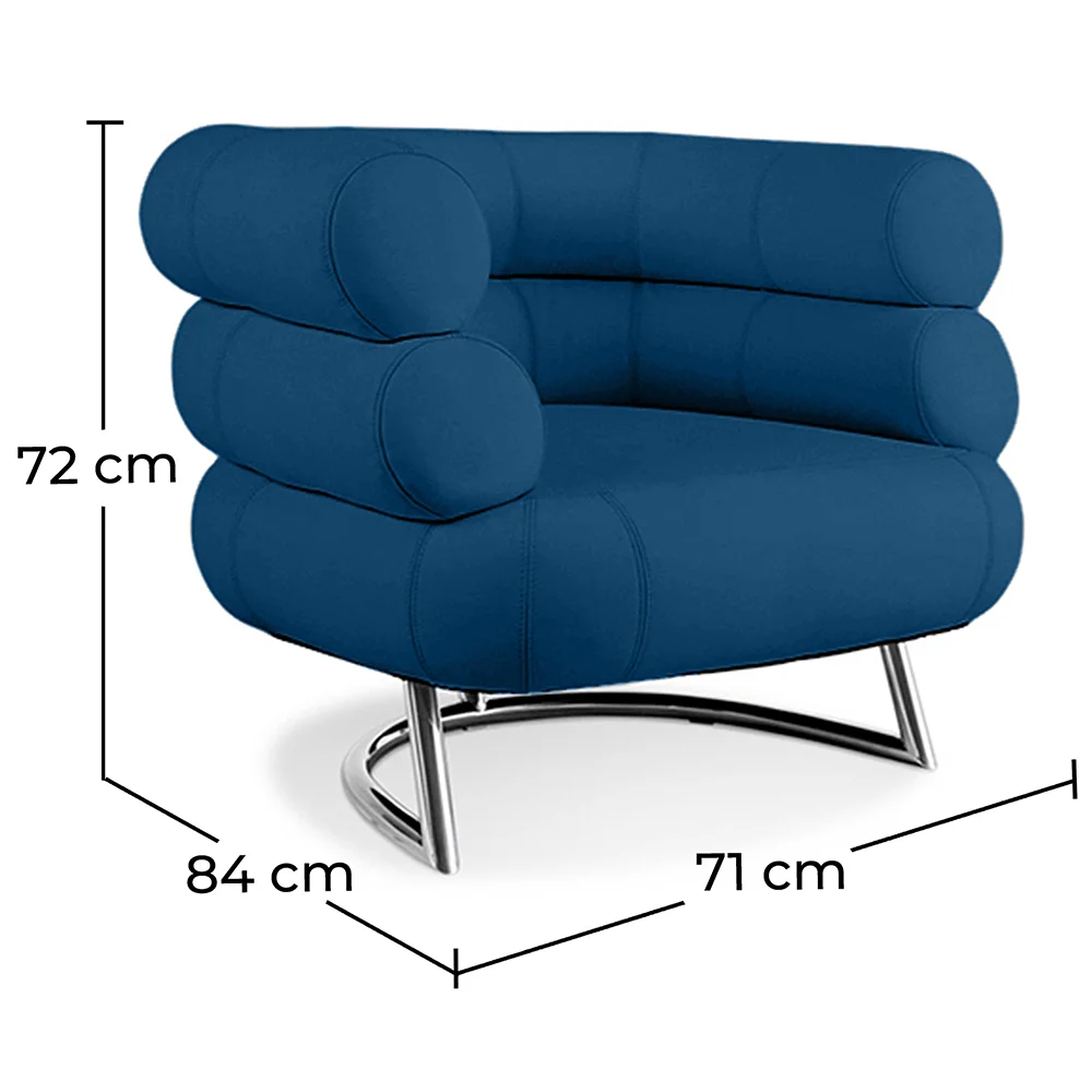 Designer armchair - Faux leather upholstery - Bivendun image 10