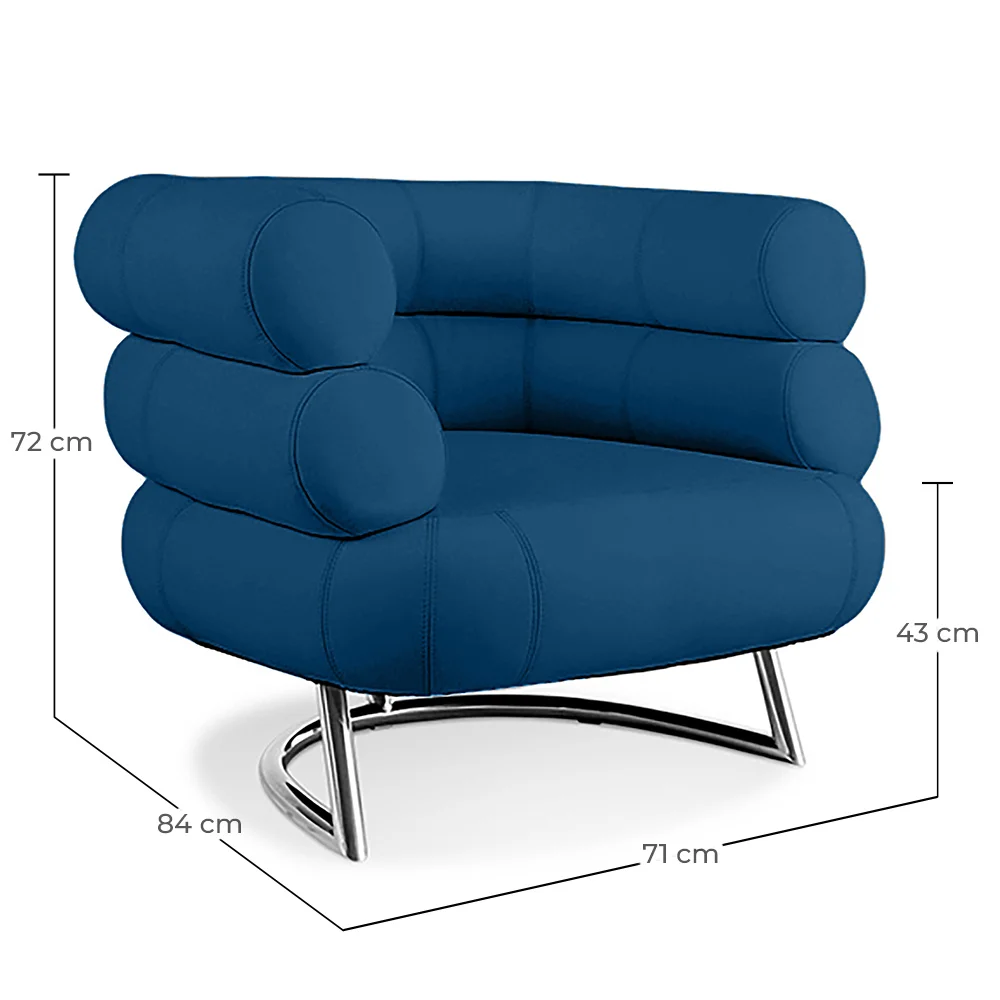 Designer armchair - Faux leather upholstery - Bivendun image 10