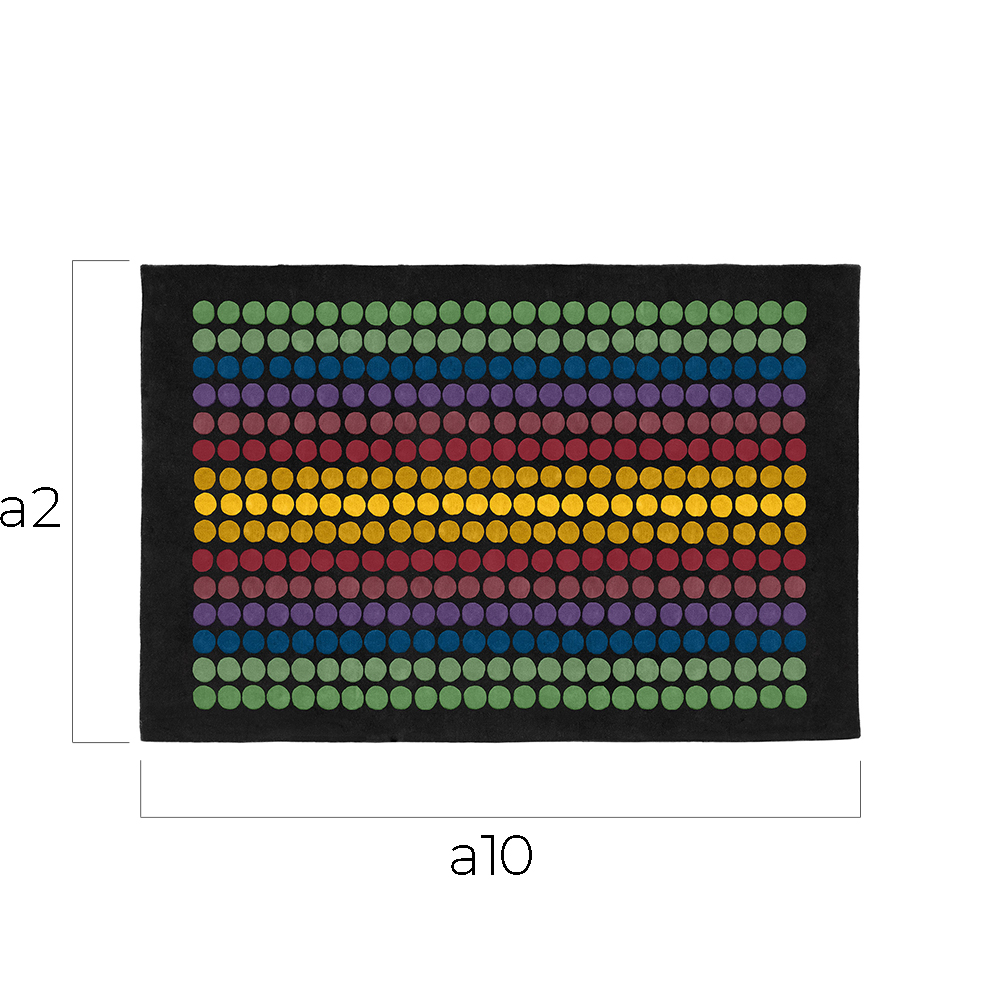 Rectangular Wool Rug – Geometric Design – 200 x 300 cm – Yoler