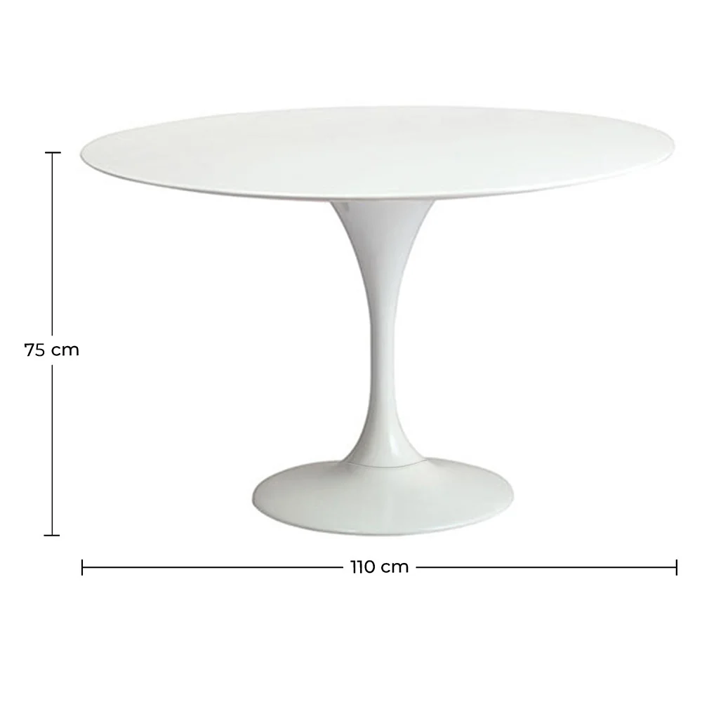 Round Dining Table -  110 cm - Tulip image 10