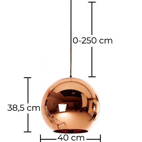 Ceiling Lamp - Ball Design Pendant Lamp - 40cm - Range image 10