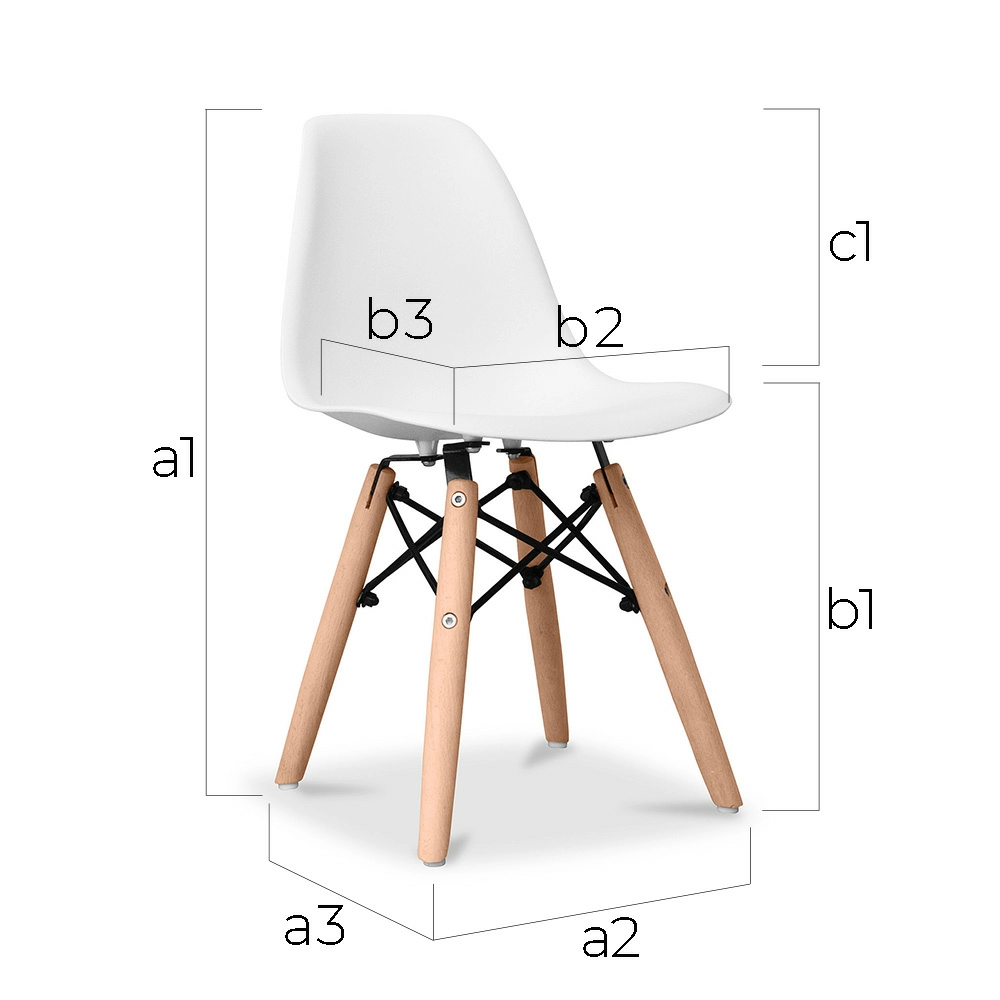 Children Chair Deswick Scandi style Premium Design - Matte  image 10