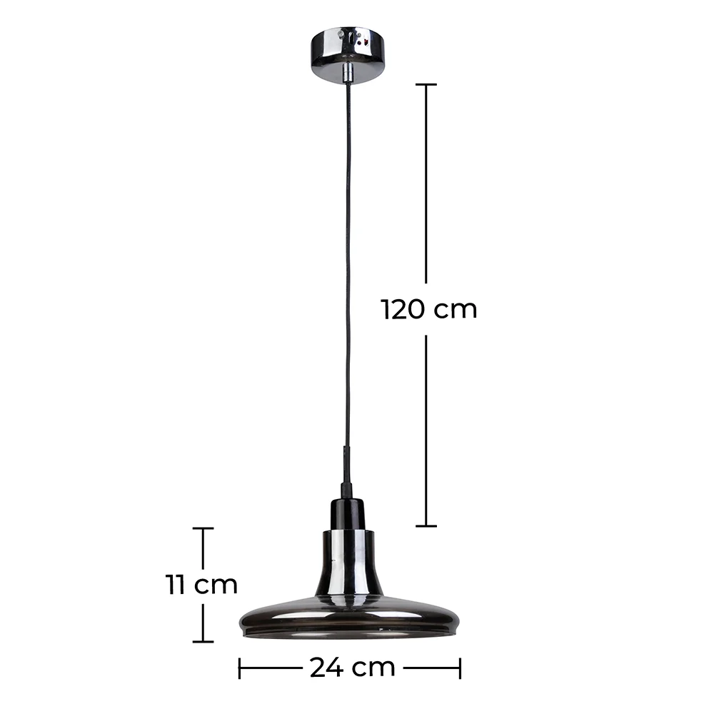 Ceiling Lamp - Chrome Metal Pendant Lamp - Blake image 10
