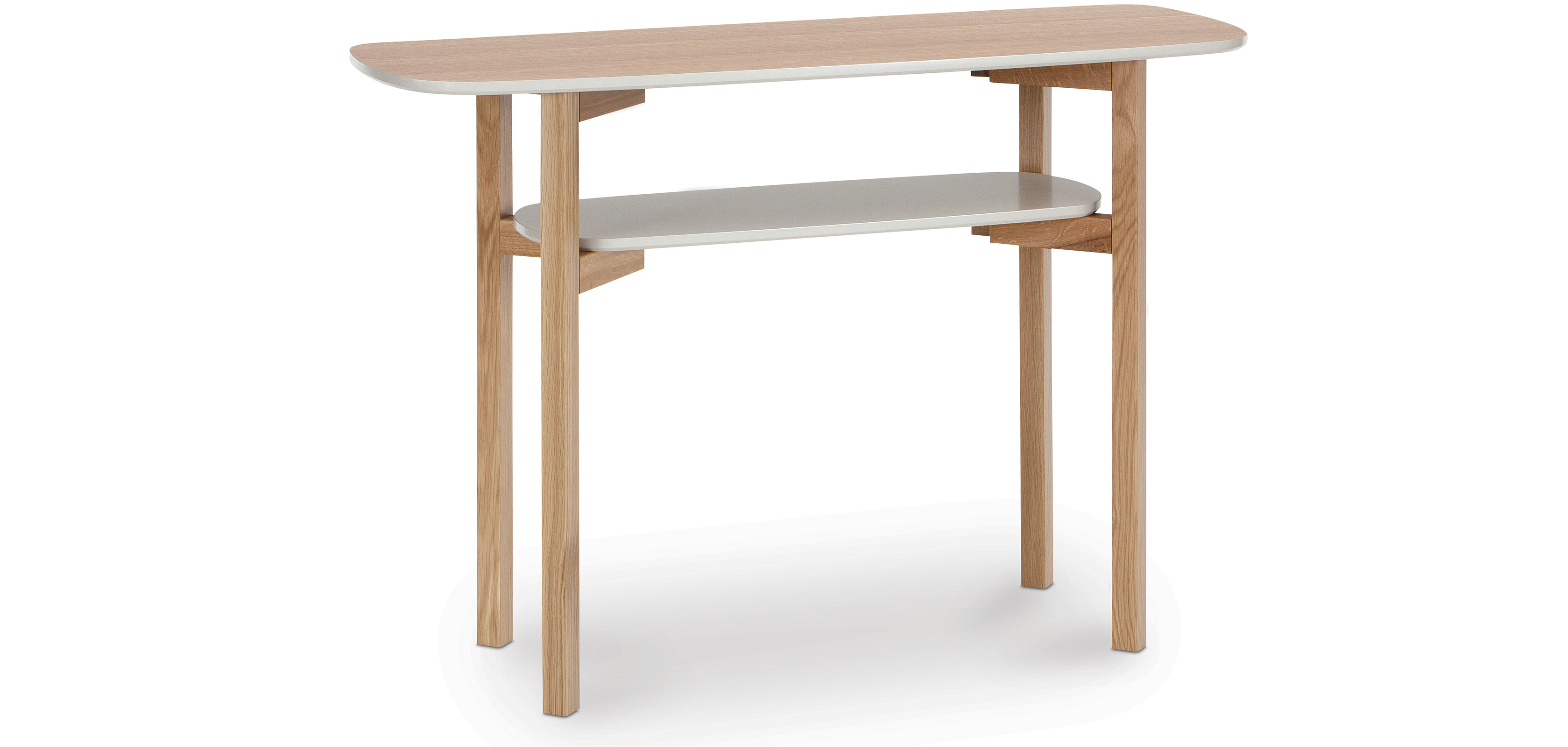 Buy Scandinavian style wooden console table Natural wood 58730 in the ...