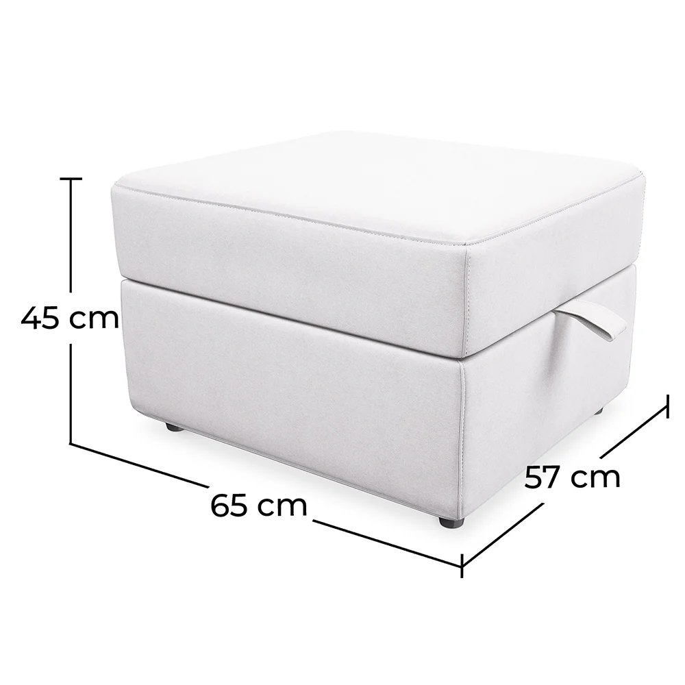 Square Storage Ottoman Pouf - Cube image 10