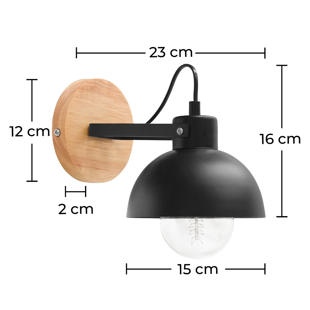  Wall Lamp - Scandinavian Style - Metal and Wood - Syla image 10