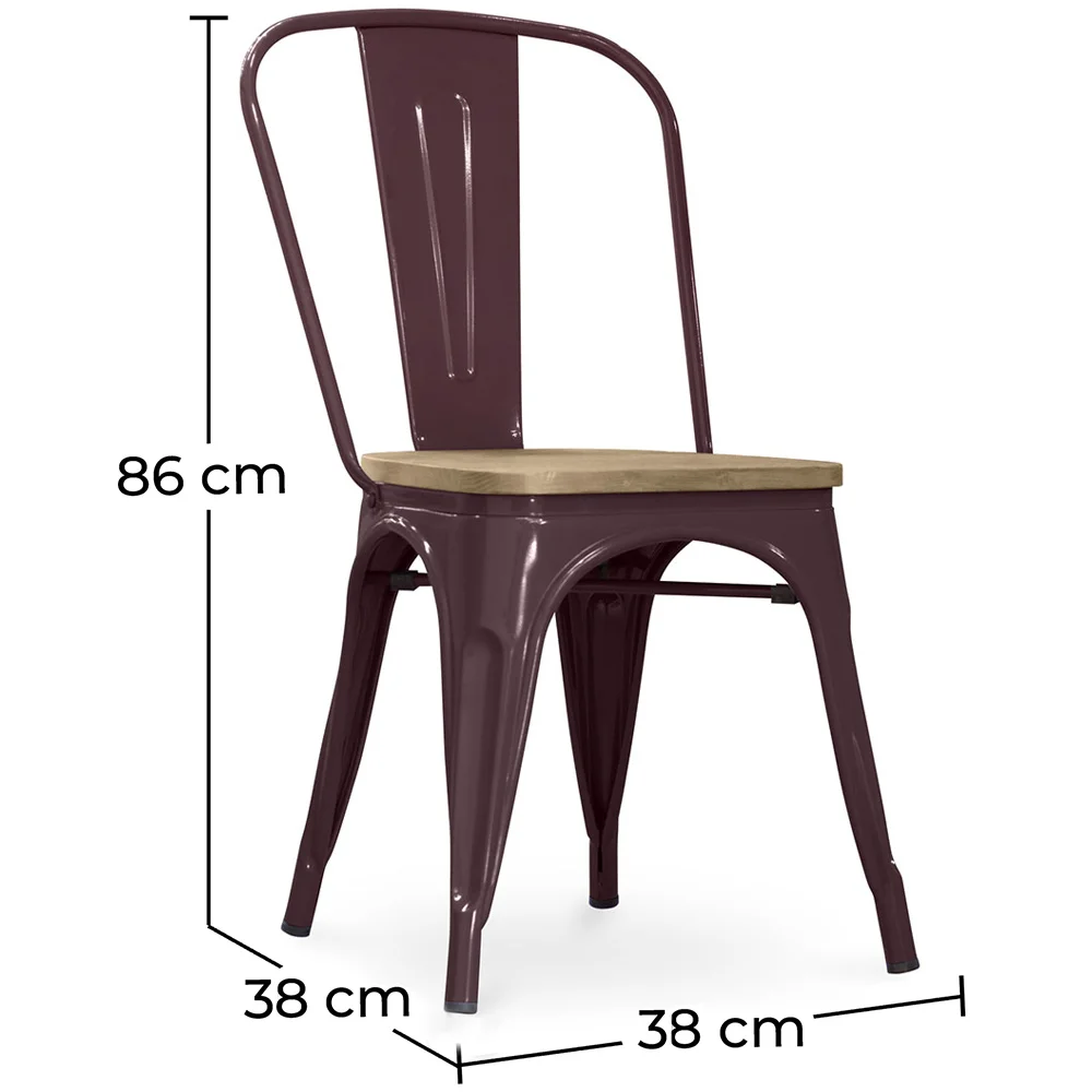Dining Chair - Industrial Design - Wood and Steel - Stylix image 10