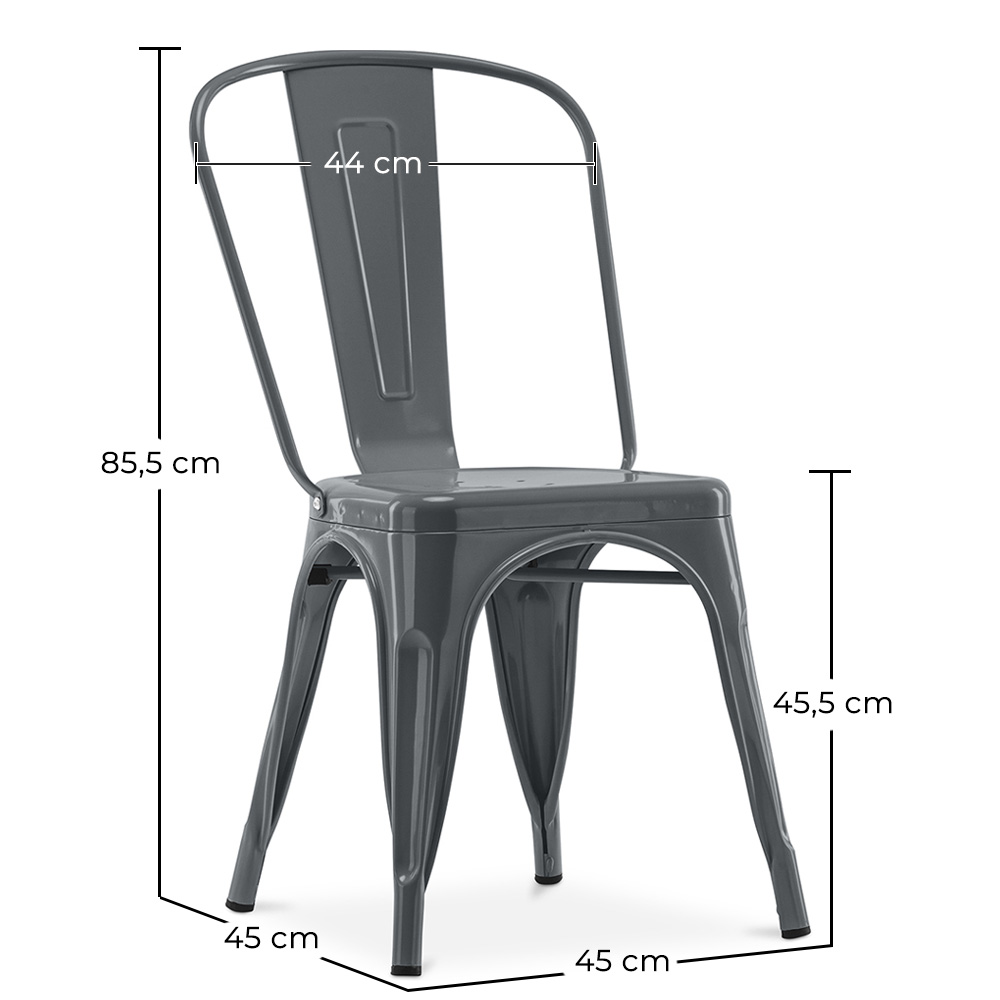 Steel Dining Chair - Industrial Design - New Edition - Stylix image 10