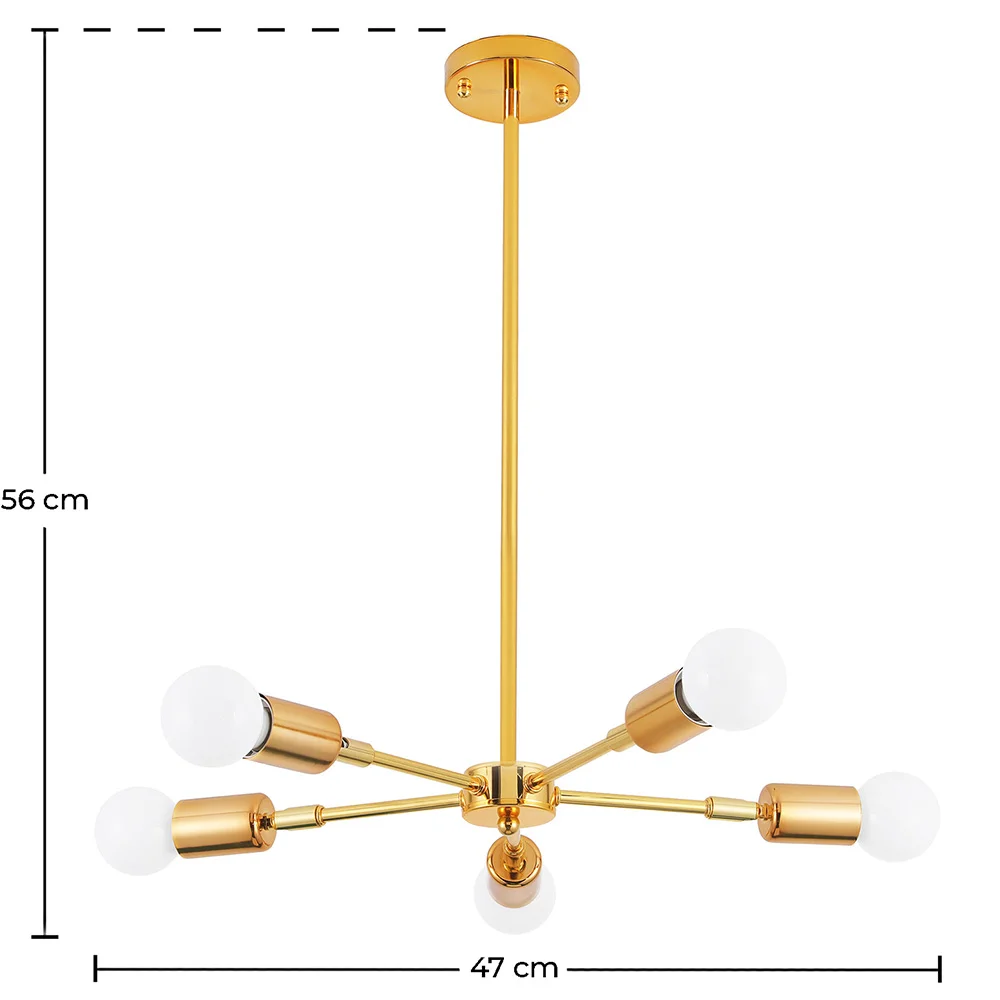 Ceiling Lamp - Design Pendant Lamp - 5 Arms - Tristan image 10