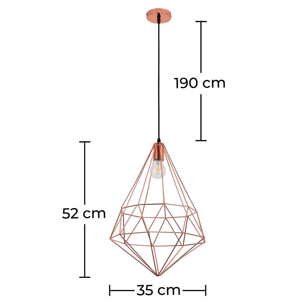  Retro Ceiling Lamp - Geometric Pendant Lamp - Yak image 10
