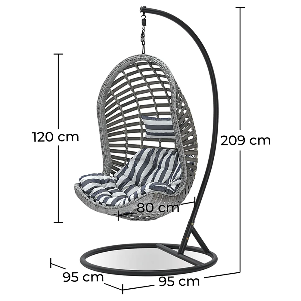 Boho Bali Garden Hanging Chair - Bali Design - Swing - Delsin image 10