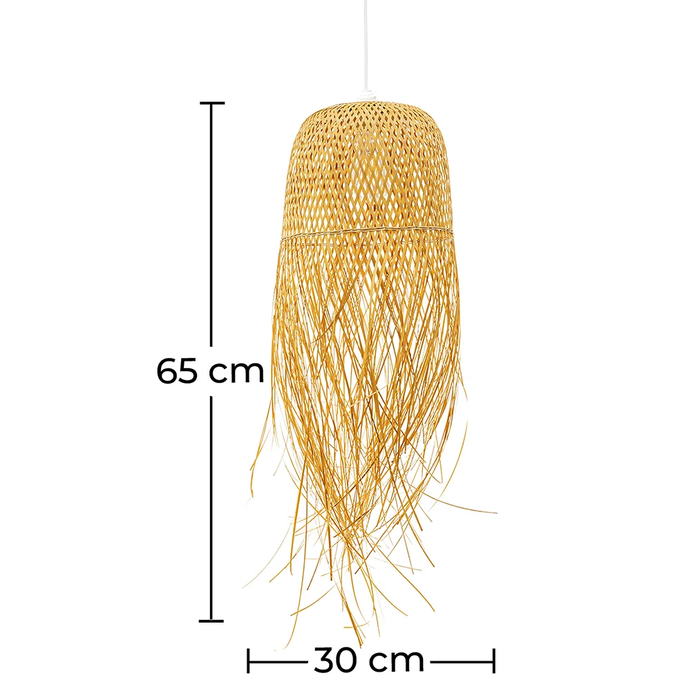 Ceiling Lamp with Bamboo - Boho Bali Design Pendant Lamp - Thow image 10