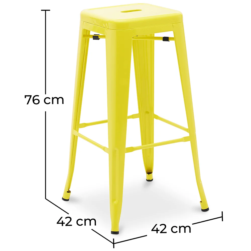 Bar Stool - Industrial Design - 76cm - Stylix image 10