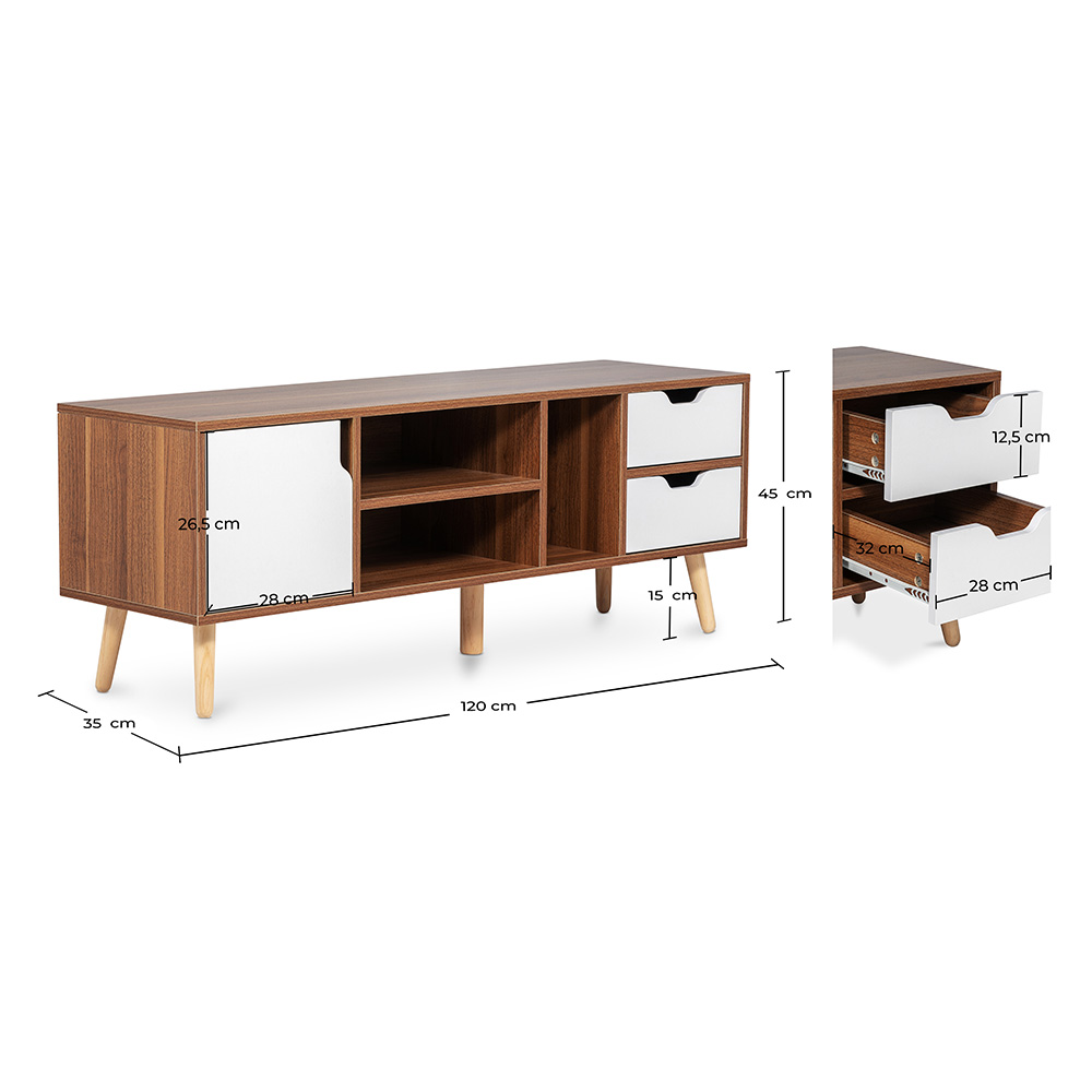 Wooden TV Stand - Scandinavian Design - Lubi image 10