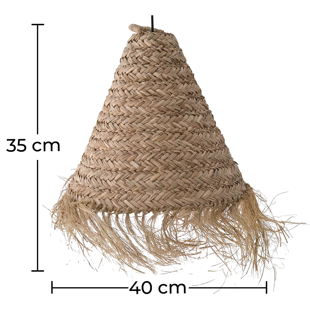 Esparto Ceiling Lamp - Boho Bali Design Hanging Lamp - Pitse image 10