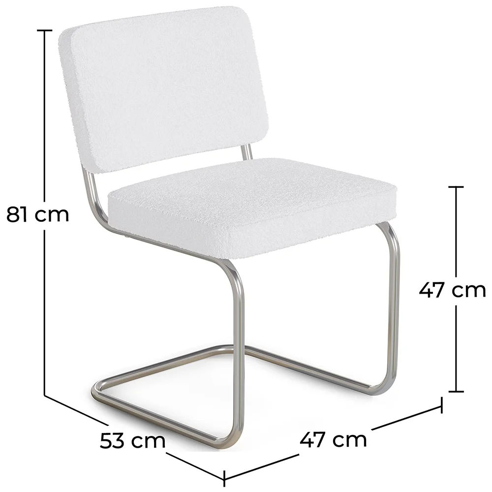 Dining Chair - Upholstered in Bouclé Fabric - Henr image 10