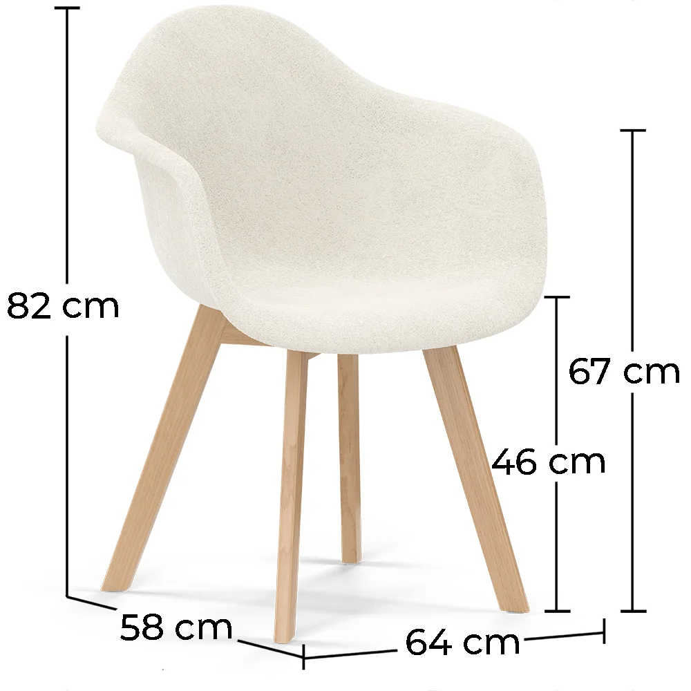 Dining Chair - Boucle Upholstery - Dominic  image 10