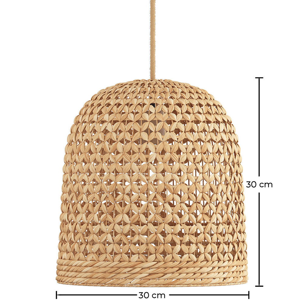 Rattan Ceiling Lamp - Boho Bali Design Pendant Lamp - 30cm- Rava image 10