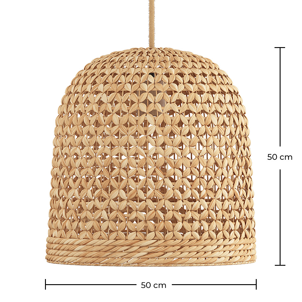 Rattan Ceiling Lamp - Boho Bali Design Pendant Lamp - 50cm - Rava image 10