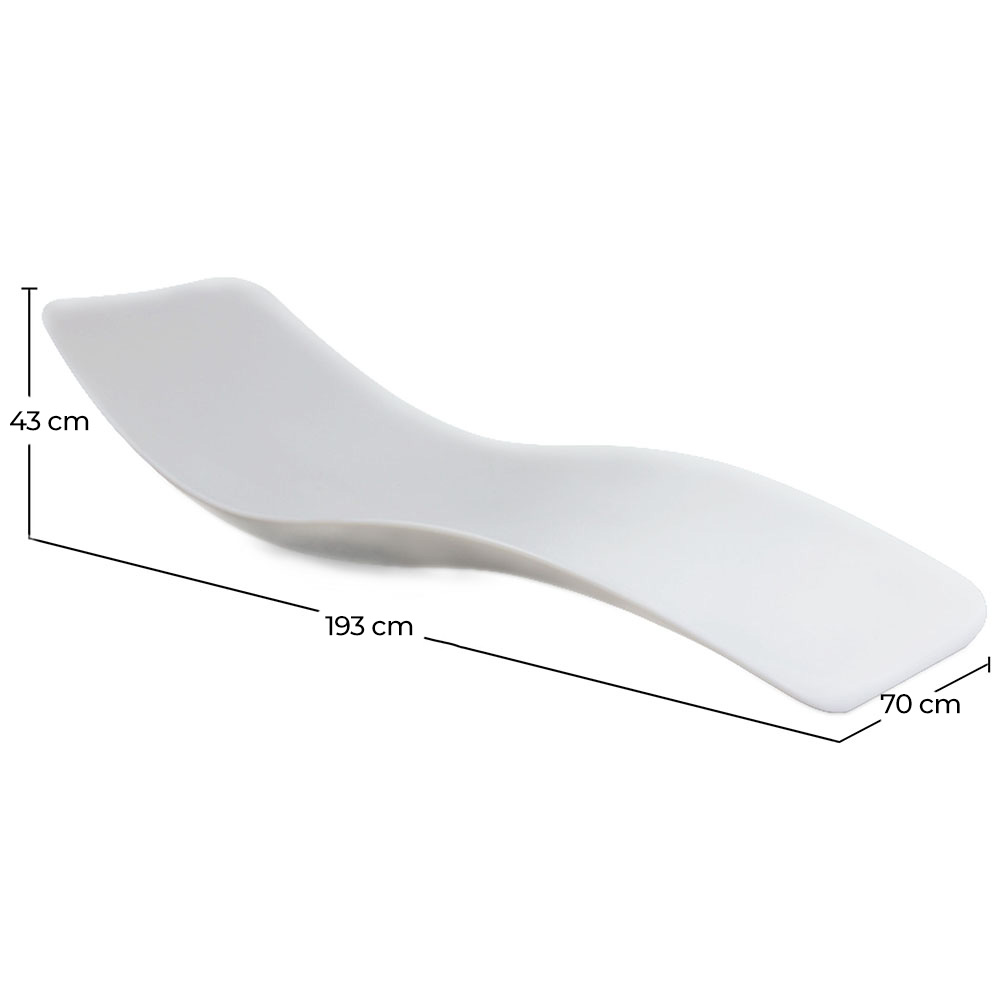 Design Swimming Pool Lounger - Matte White - Hero image 10