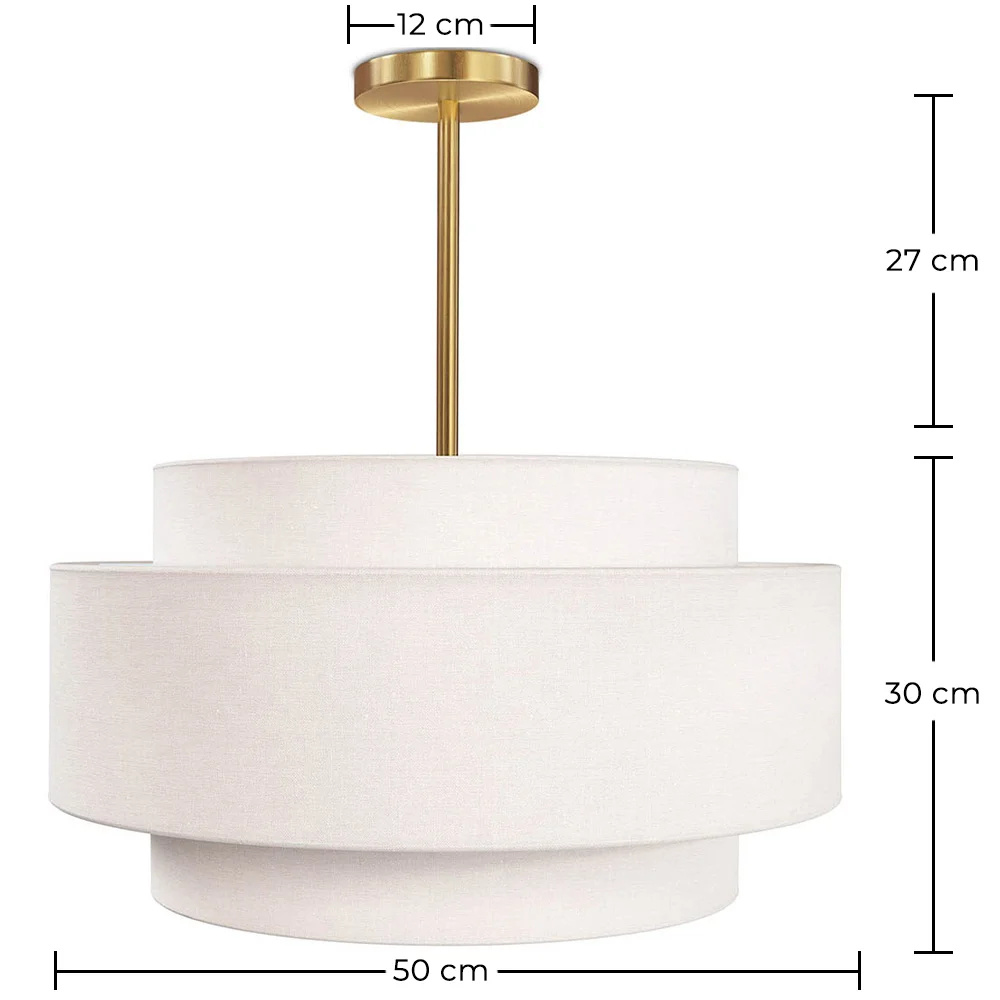 Ceiling Pendant Lamp - Fabric Shade - Braichal image 10