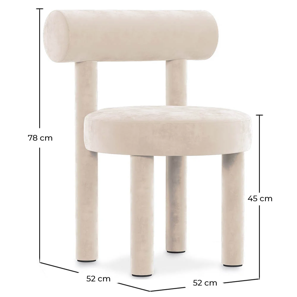 Dining Chair - Upholstered in Velvet - Rhys image 10