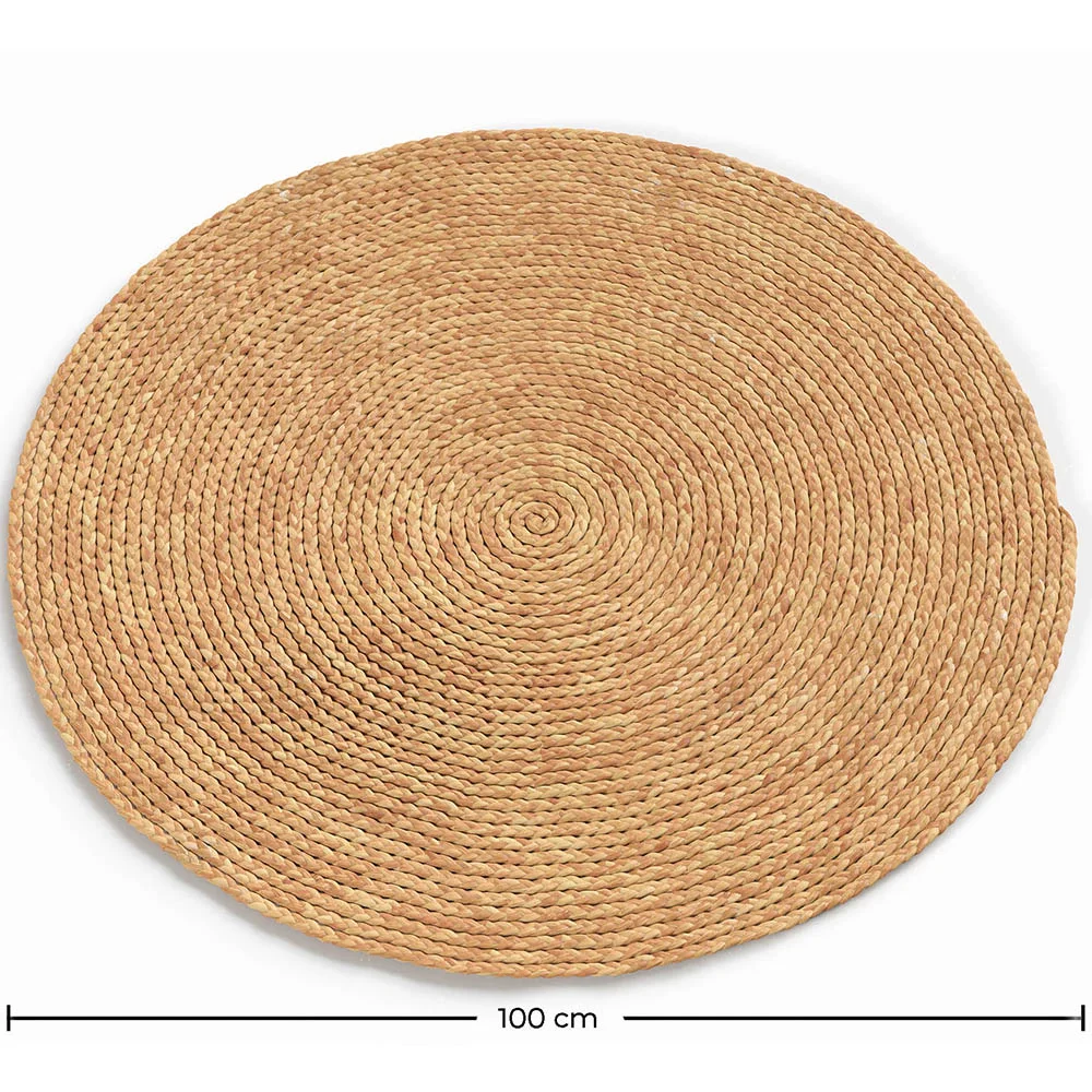 Round jute rug - Boho Bali - 100 CM - Kavya image 10