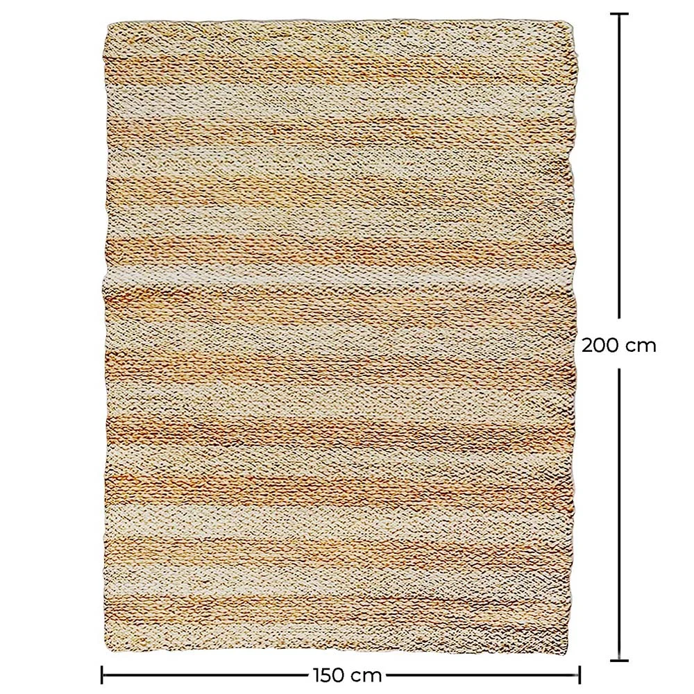 Rectangular Jute Rug - Boho Bali - 150x200 CM - Ghana image 10