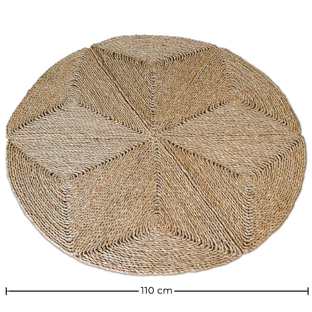 Round Jute Rug - Boho Bali - 110 CM - Gabba image 10