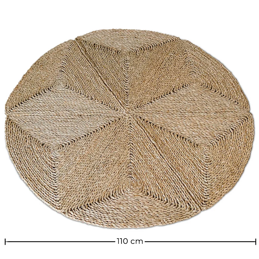 Round Jute Rug - Boho Bali - 110 CM - Gabba image 10