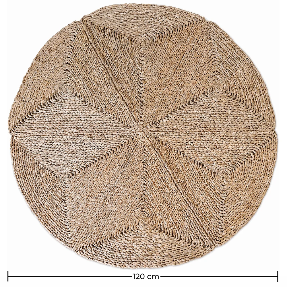 Round Jute Rug - Boho Bali - 120 CM - Gabba image 10
