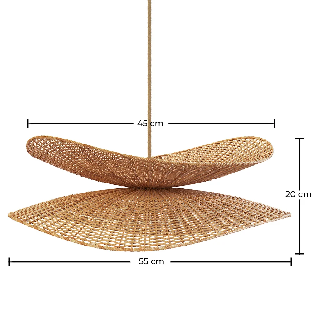 Rattan Hanging Lamp - Boho Bali - Buju image 10