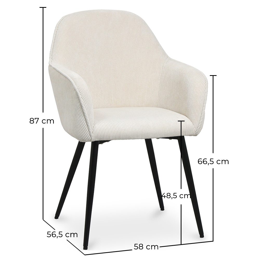 Upholstered Dining Chair in Velvet - Avrea image 10