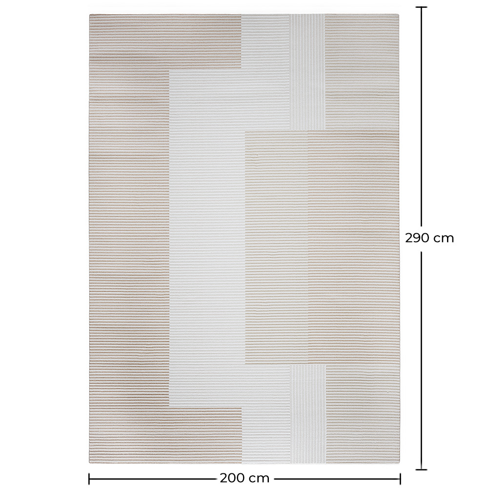 Rug Large Contemporary Modern Design - Beige (290x200 cm) - Loru image 10