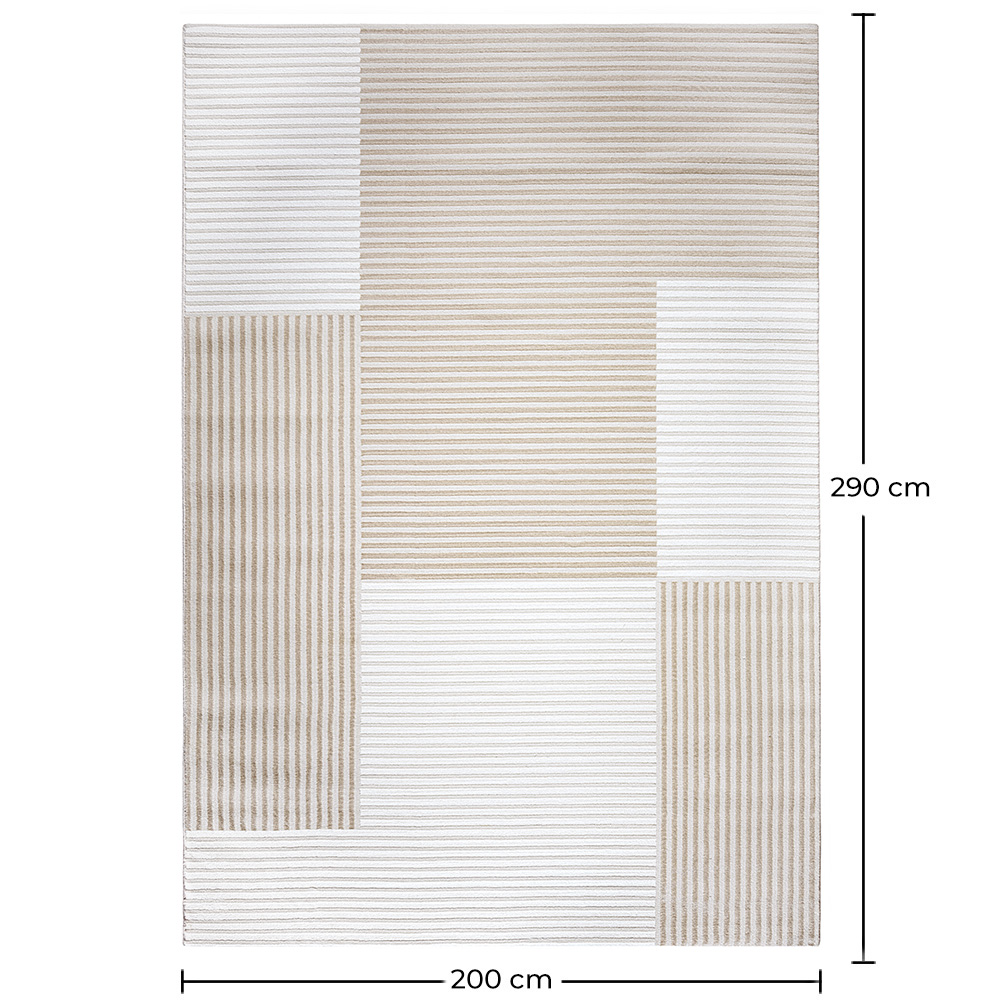 Rug Large Contemporary Modern Design - Beige (290x200 cm) - Layra image 10