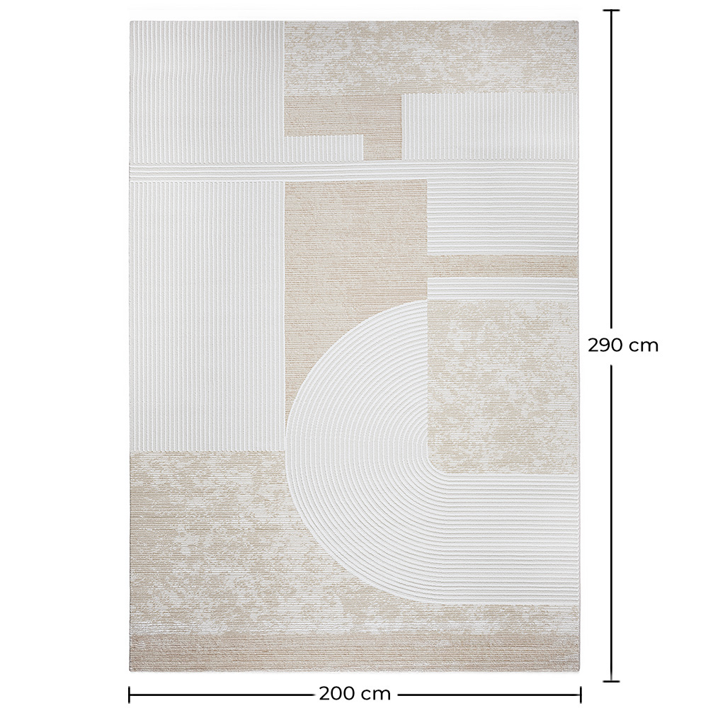 Rug Large Contemporary Modern Design - Beige (290x200 cm) - Kopa image 10