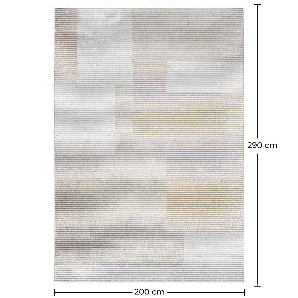 Rug Large Contemporary Modern Design - Beige (290x200 cm) - Vistu image 10