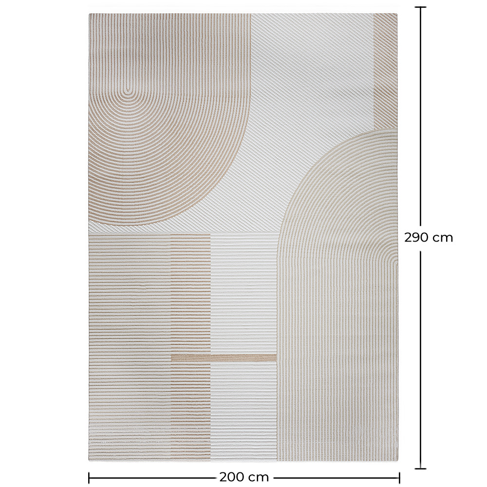 Rug Large Contemporary Modern Design - Beige (290x200 cm) - Lubida image 10