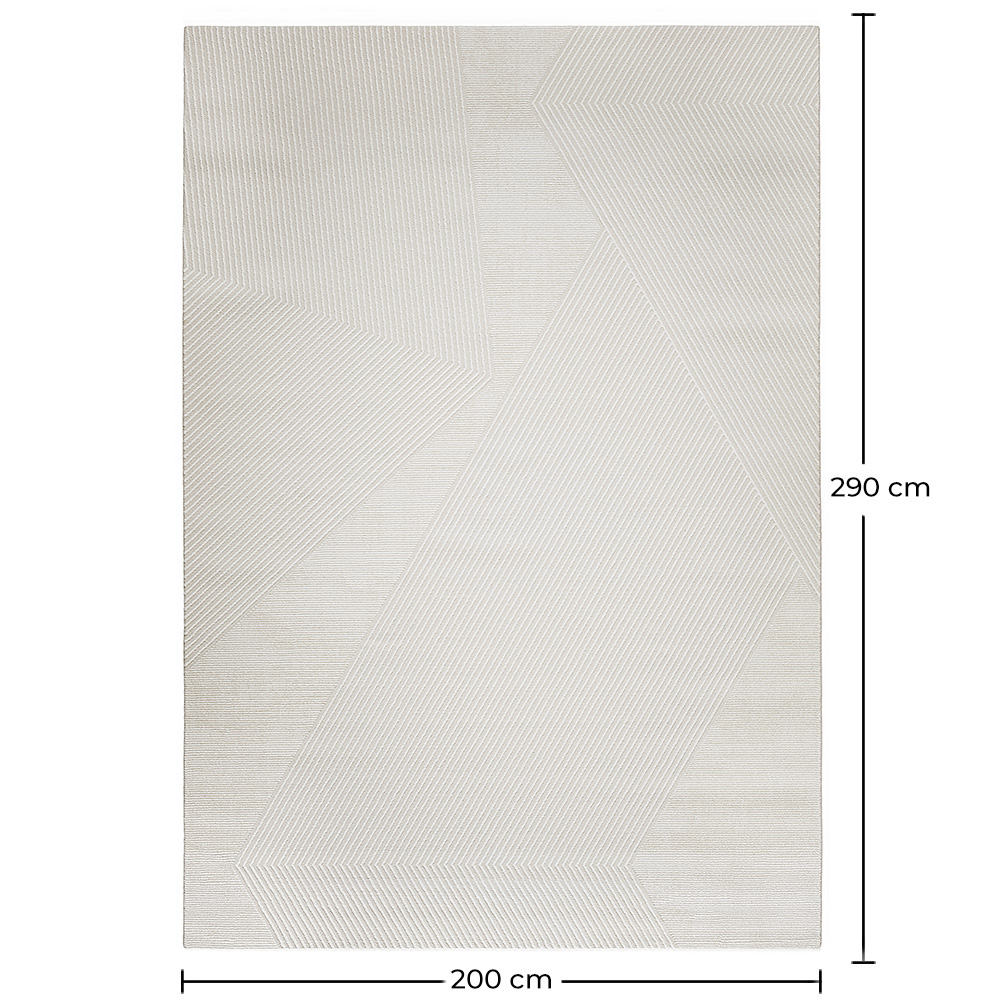 Rug Large Contemporary Modern Design - Beige (290x200 cm) - Rivola image 10