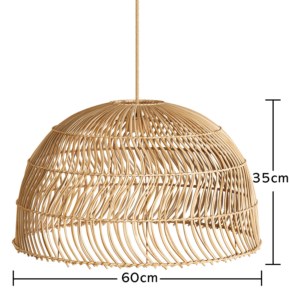 Rattan Pendant Lamp - Boho Bali - Capril image 10