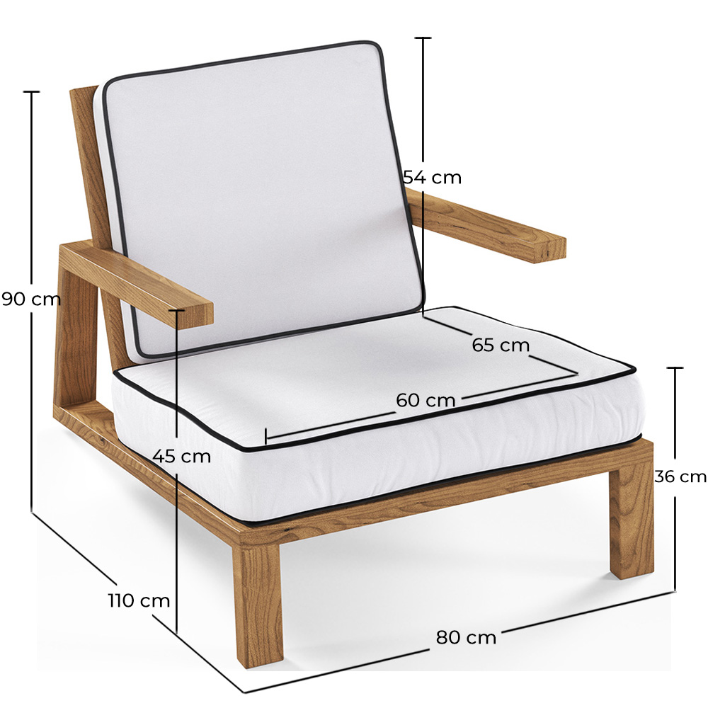 Teak Outdoor Armchair - Carsa image 10