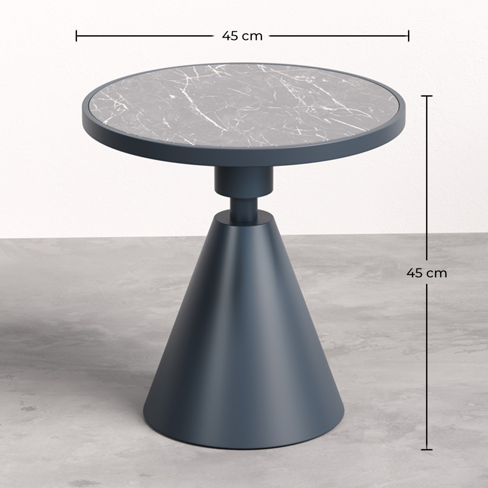 Metal and Slate Side Table - Jackie image 10