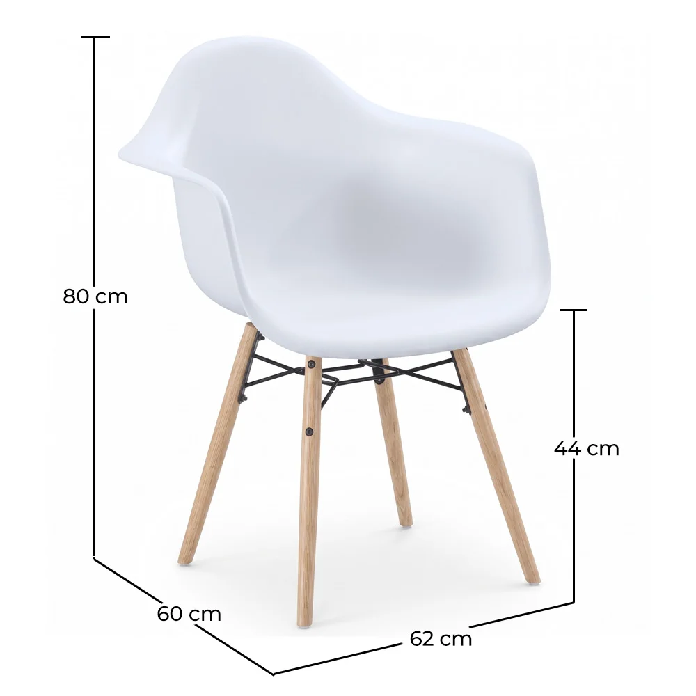 Dining Chair Scandinavian Design - Wooden Legs - Nordika image 10