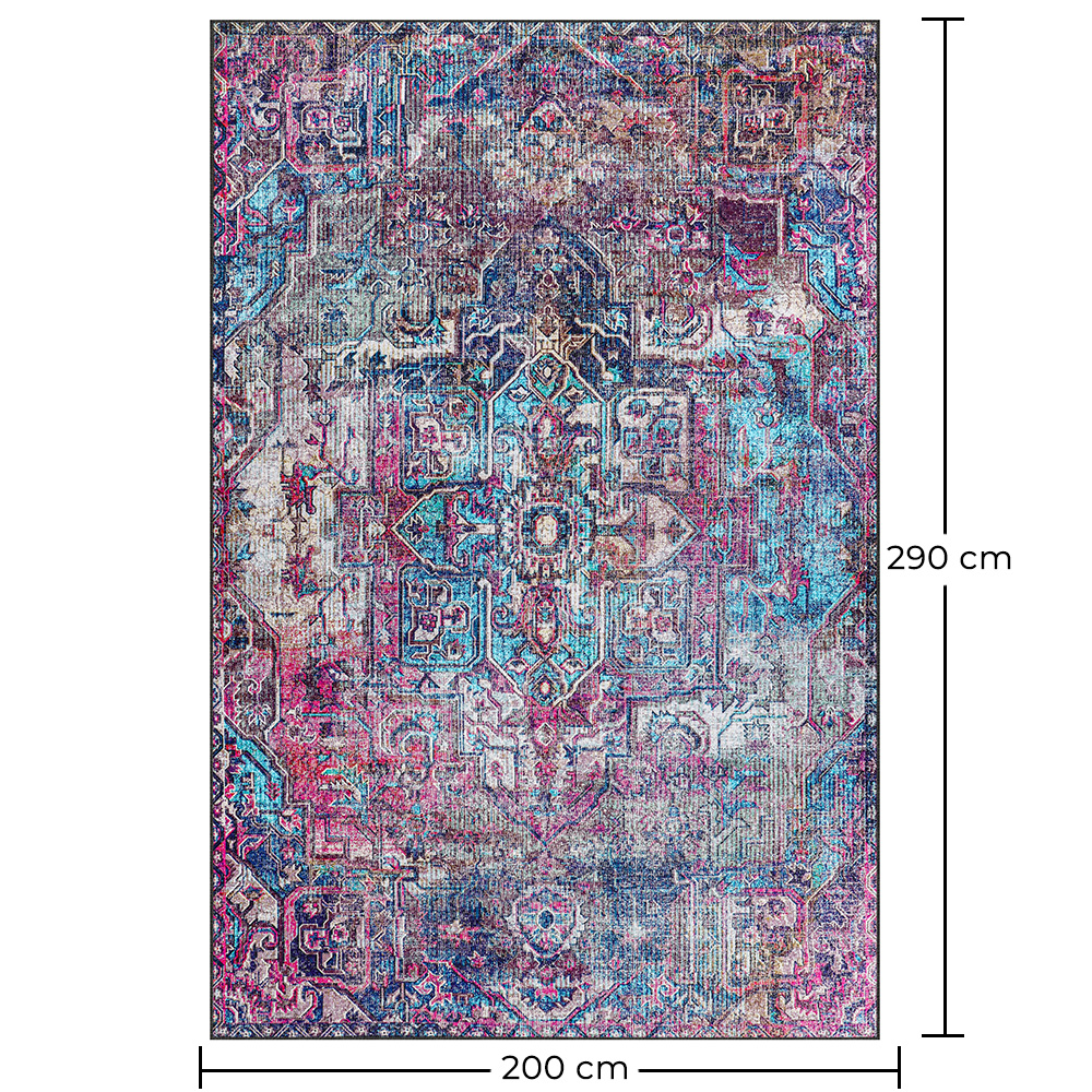Vintage Oriental Carpet - (290x200 cm) - Abyss image 10