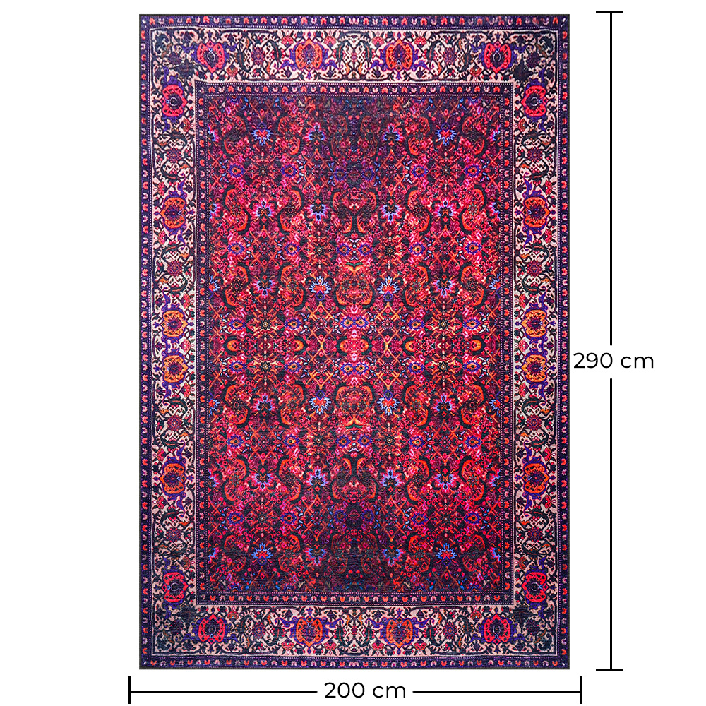 Vintage Oriental Carpet - (290x200 cm) - Viridian image 10
