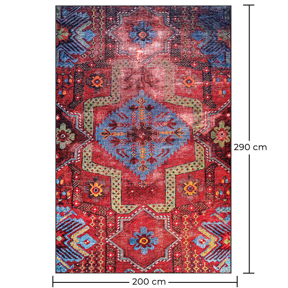 Vintage Oriental Carpet - (290x200 cm) - Meridian image 10