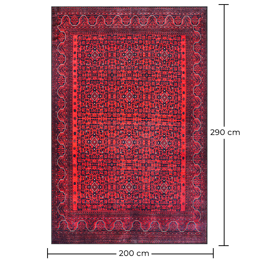 Vintage Oriental Carpet - (290x200 cm) - Cinnabar image 10
